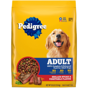 PEDIGREE Complete Nutrition Adult Dry Dog Food Grilled Steak & Vegetable Flavor Dog Kibble, 30 lb. Bonus Bag