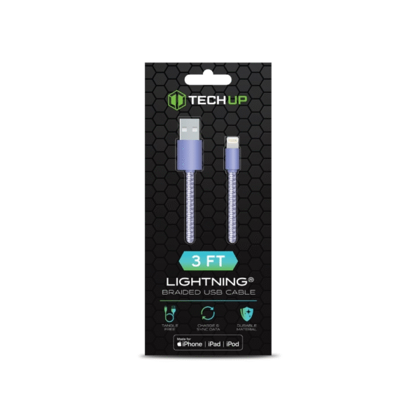 Duracell Sync & Charge Lightning Cable, 3 ft