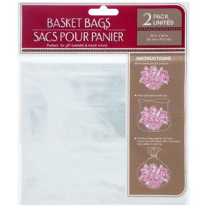 Bag a basket clear 2pk